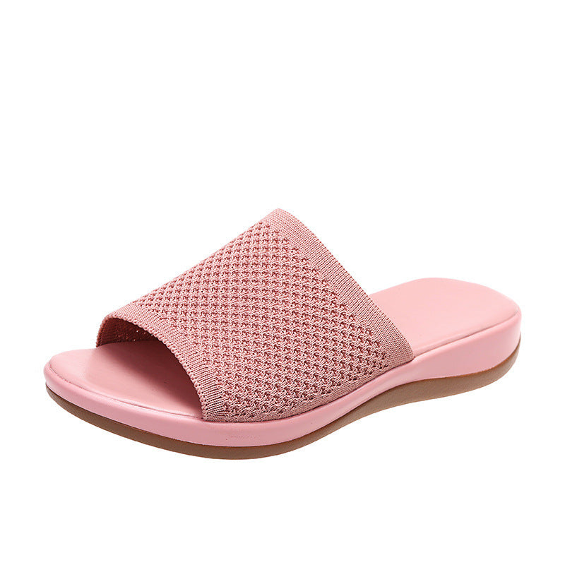Zapatos de Mujer Sandalias Planas de Verano Zapatillas Casuales para Interiores y Exteriores para Zapatos de Playa