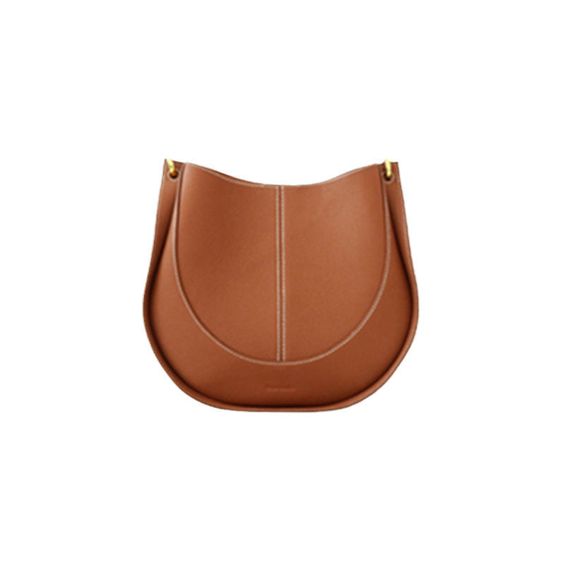 Bolso de hombro pequeño de diseñador para mujer, bolso de mano de cuero de lujo de nicho