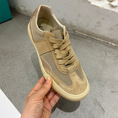 Zapatillas de entrenamiento de mujer de malla transpirable con suela blanda
