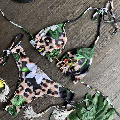 Traje de baño floral vintage