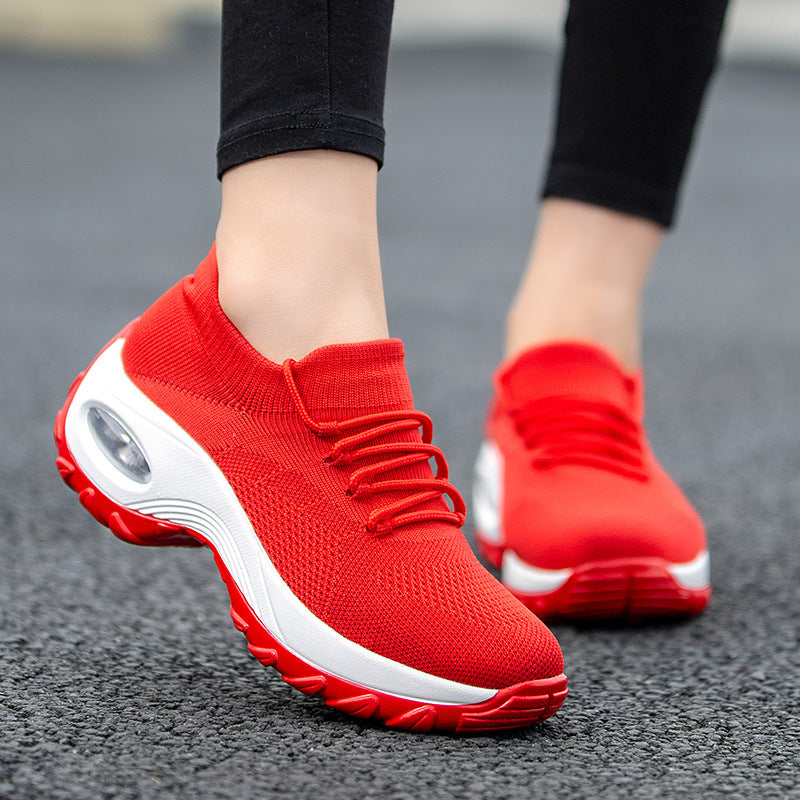 Zapatillas deportivas de punto volador para mujer