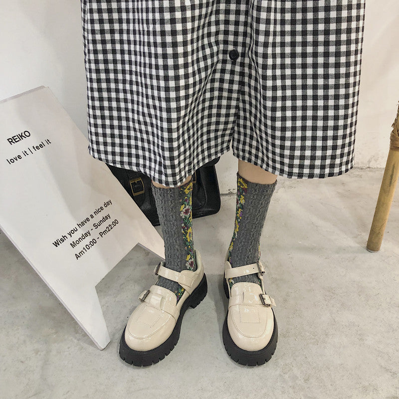 Suelas Gruesas Aumentan la Altura de los Zapatos para Mujer