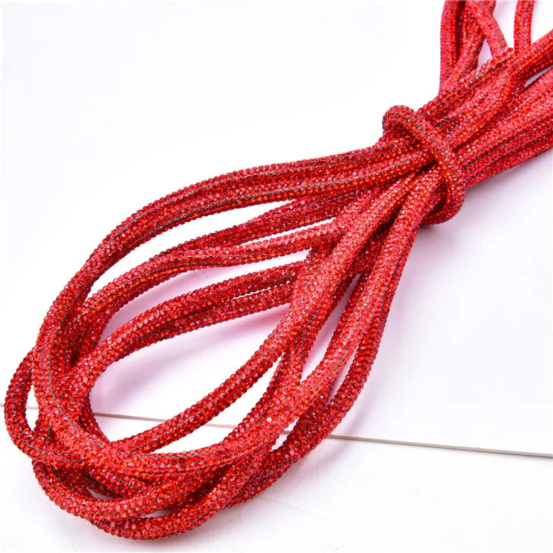 Crystal Rhinestone Drawstring Cord & Aglet Accessories — product view 36