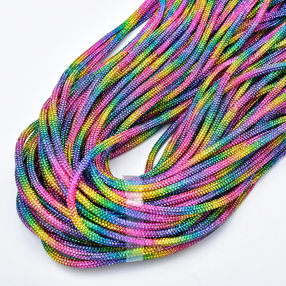Crystal Rhinestone Drawstring Cord & Aglet Accessories — product view 40