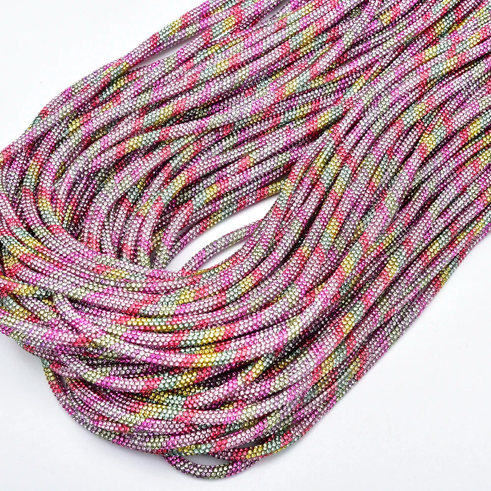 Crystal Rhinestone Drawstring Cord & Aglet Accessories — product view 43