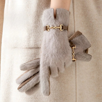 Winter Gloves with Fur-Style Trim — original product gallery image 5