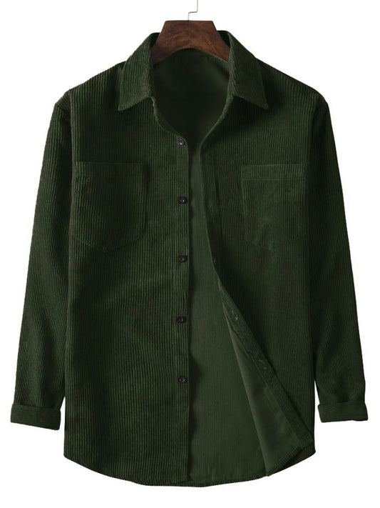Men's Long-Sleeve Corduroy Shirt