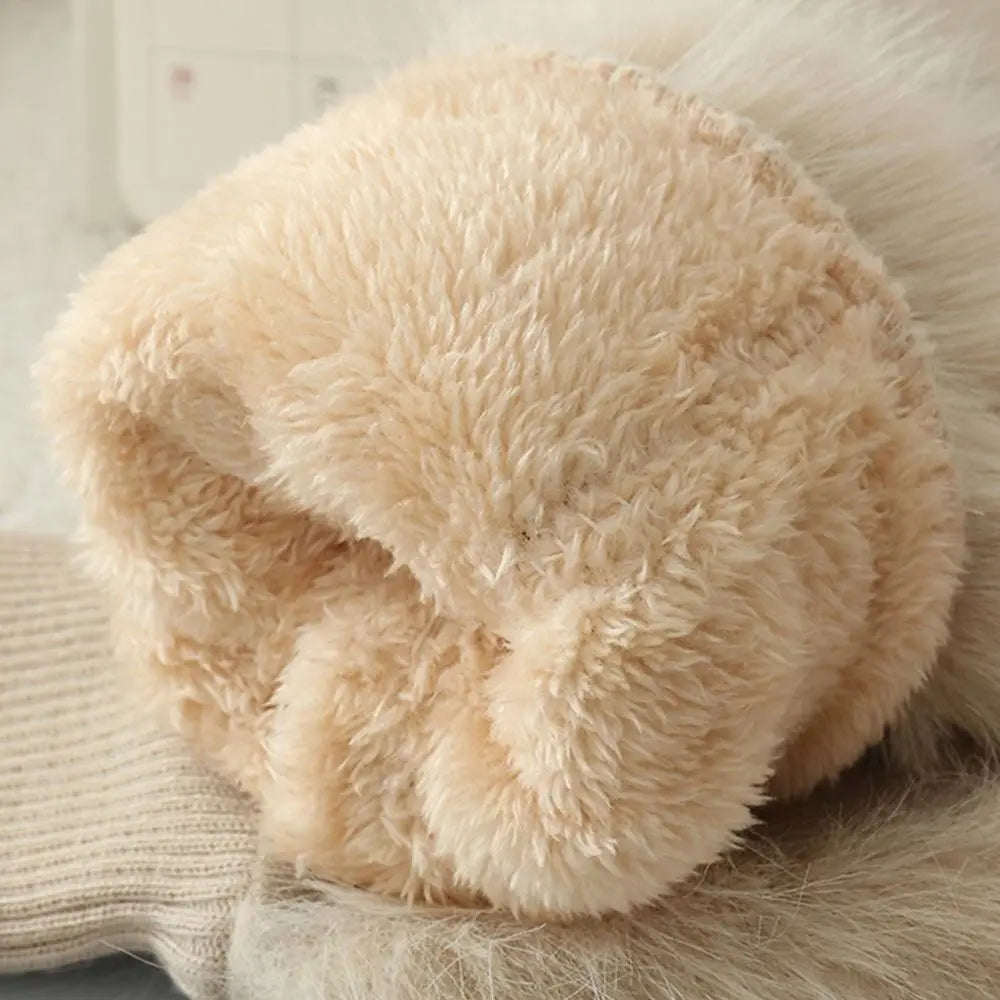 Women's Plush Fur-Look Winter Mittens — original product gallery image 6