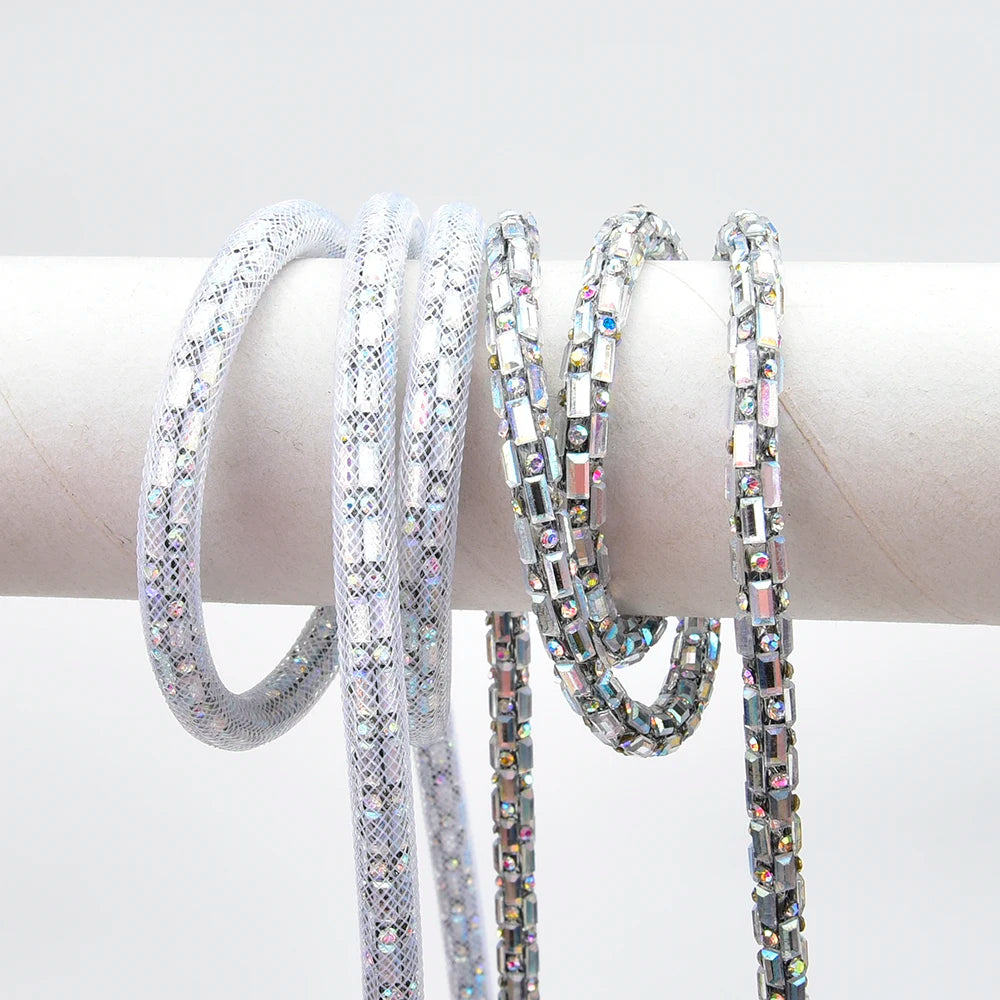 Crystal Rhinestone Cord Trim — 6 mm, 2 yd — product view 4