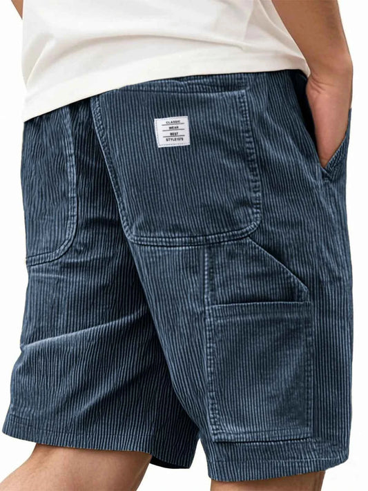 Men's Drawstring Corduroy Shorts