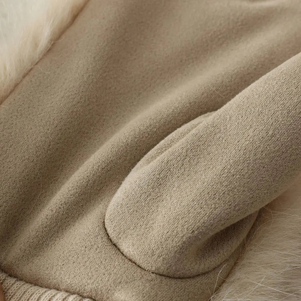 Women's Plush Fur-Look Winter Mittens — original product gallery image 4
