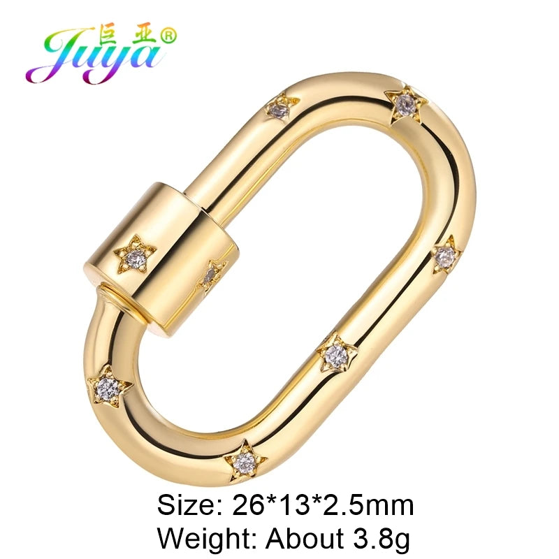 Rhinestone Carabiner Clasp for Jewellery Making — product view 29