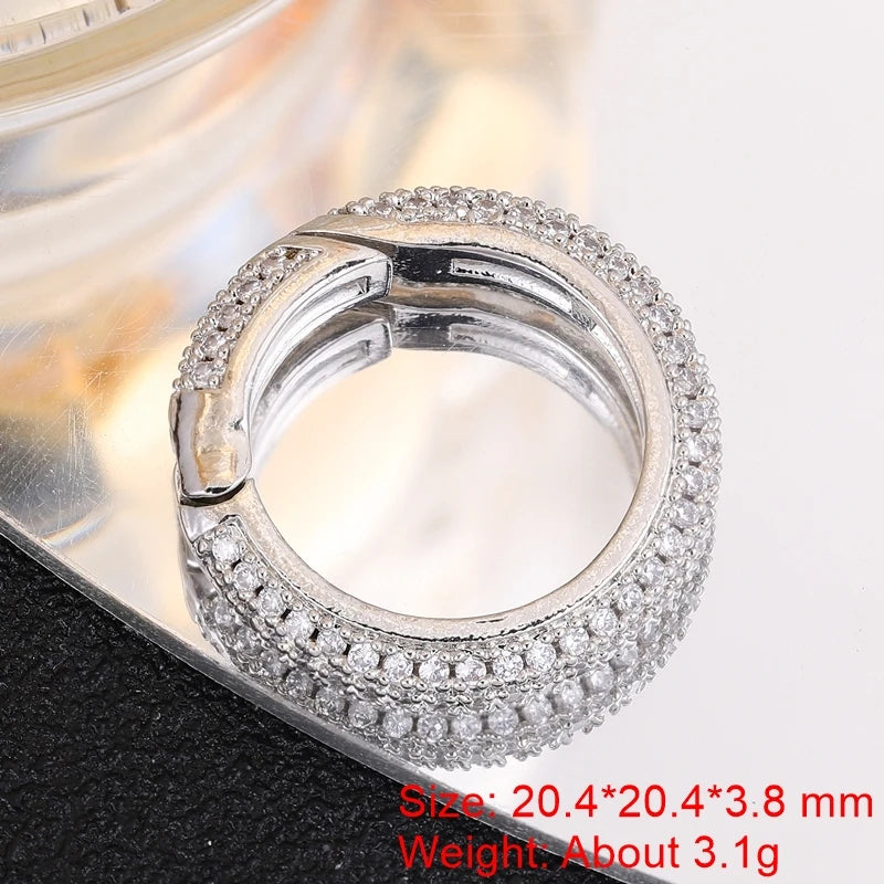 Rhinestone Carabiner Clasp for Jewellery Making — product view 42