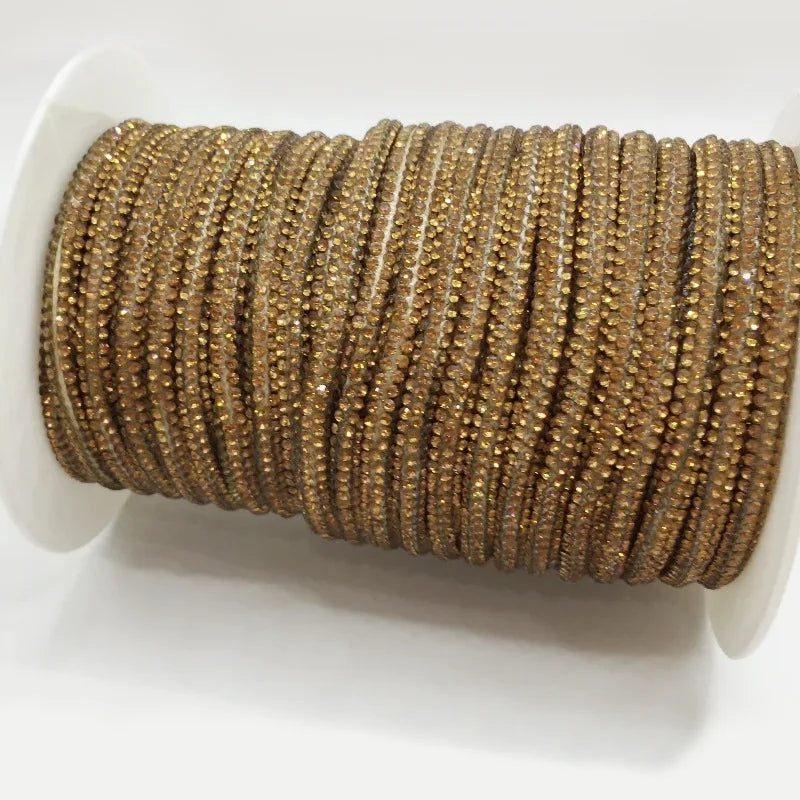 Crystal Rhinestone Cotton Cord — 5/6 mm, 50 yd — product view 10
