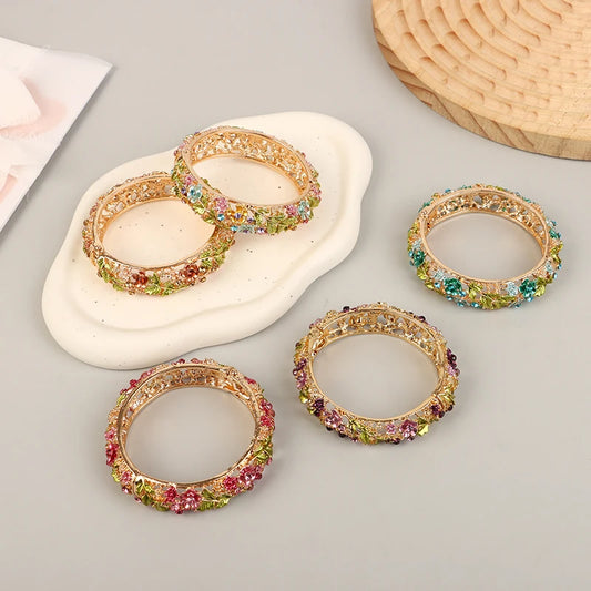 Women's Floral Openwork Cuff Bracelet — product view 2