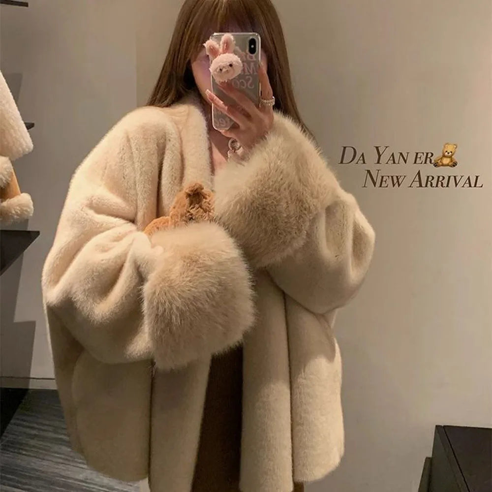 Women's Fur-Look Collar Jacket — original product gallery image 1