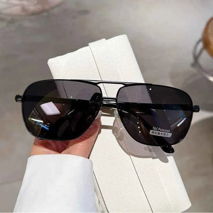 KAMMPT Oversized Vintage Sunglasses Men Women Fashion Polarized Photochromic Shades Eyewear Double Bridge Driving Sun Glasses