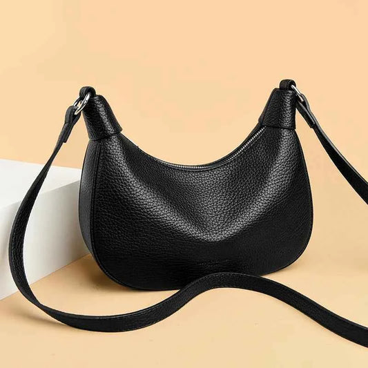 Women's Solid PU Crossbody Shoulder Bag