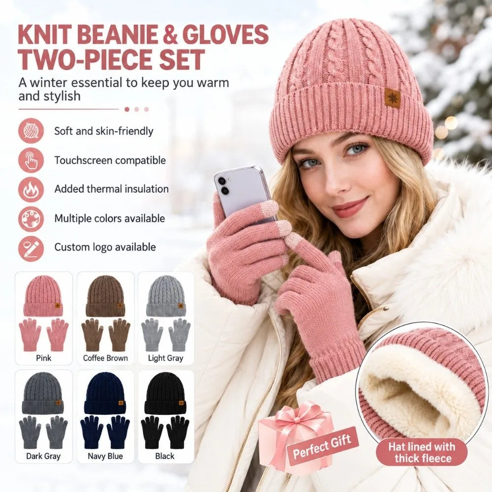 Men's Winter Hat, Scarf & Gloves Set — 2 or 3 Pieces — original product gallery image 2