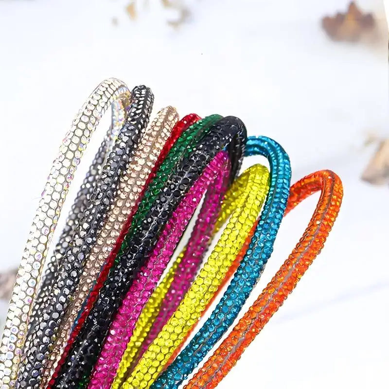 Crystal Rhinestone Cotton Cord — 5/6 mm, 50 yd — product view 5