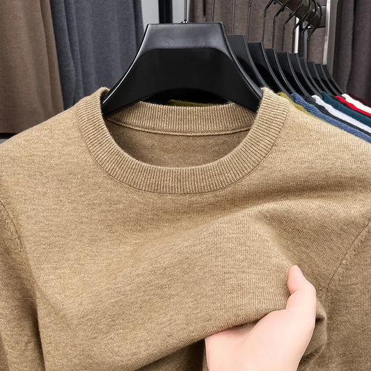 Men's Diamond-Pattern Crew-Neck Sweater