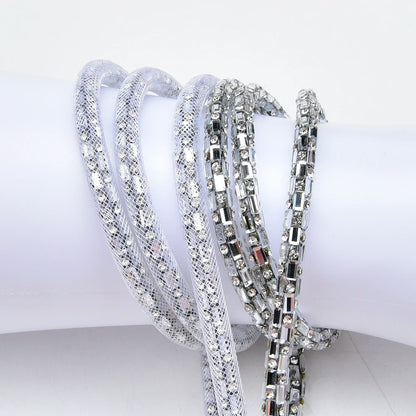 Crystal Rhinestone Cord Trim — 6 mm, 2 yd — product view 7