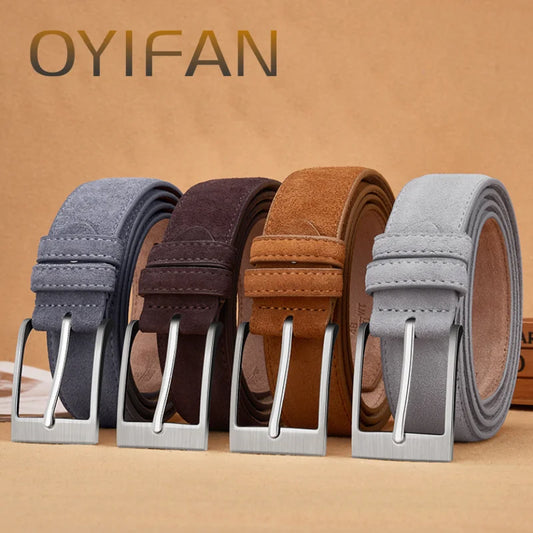 Unisex Suede-Look Casual Belt