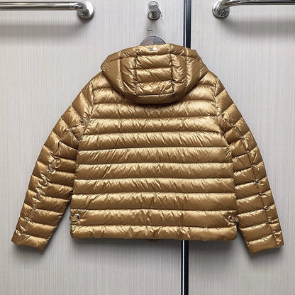 Women's Short Hooded Drawstring Puffer-Style Jacket — original product gallery image 6