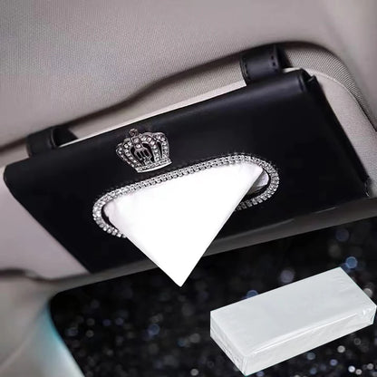 Car interior supplies car tissue box creative sun visor hanging sunroof seat back tissue box high-end - Silvana & Osmany CanXport Fashion Finds
