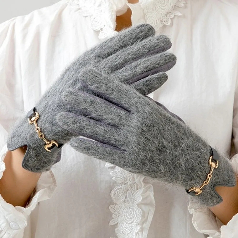 Winter Gloves with Fur-Style Trim — original product gallery image 3