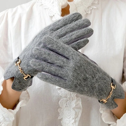 Winter Gloves with Fur-Style Trim — original product gallery image 3