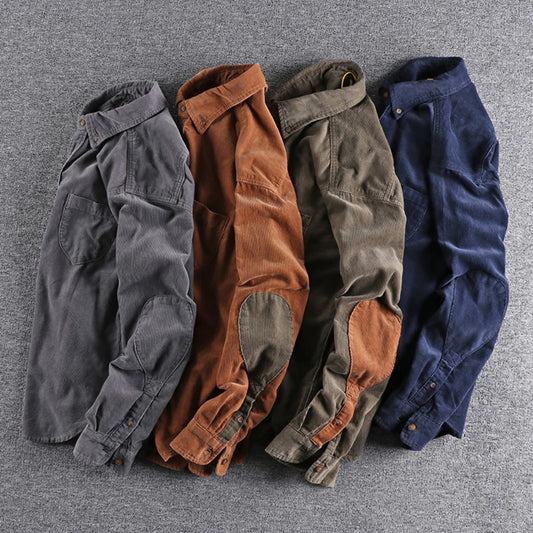 Men's Long-Sleeve Corduroy Overshirt