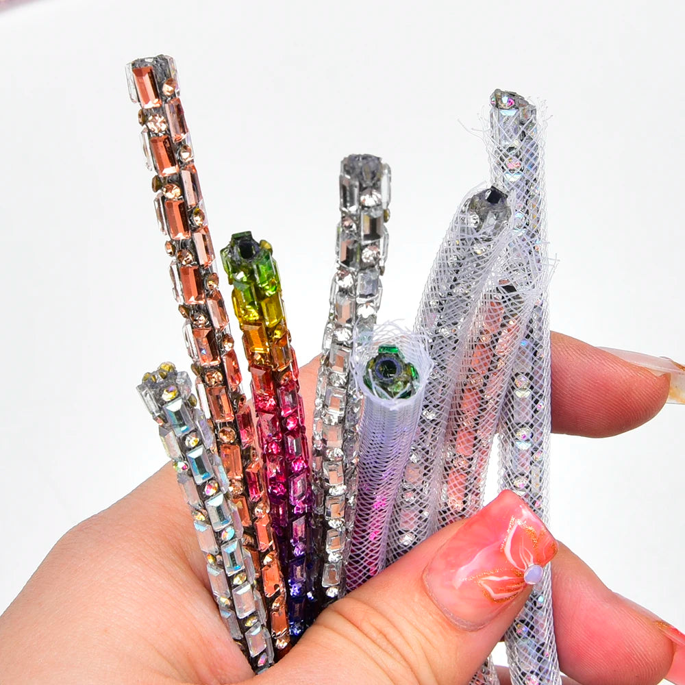 Crystal Rhinestone Cord Trim — 6 mm, 2 yd — product view 2