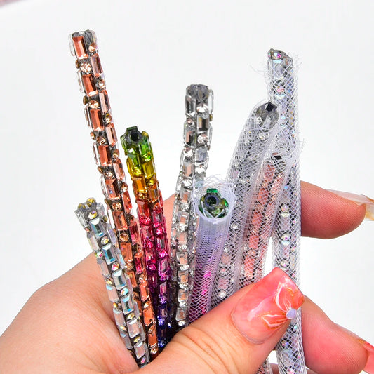 Crystal Rhinestone Cord Trim — 6 mm, 2 yd — product view 2