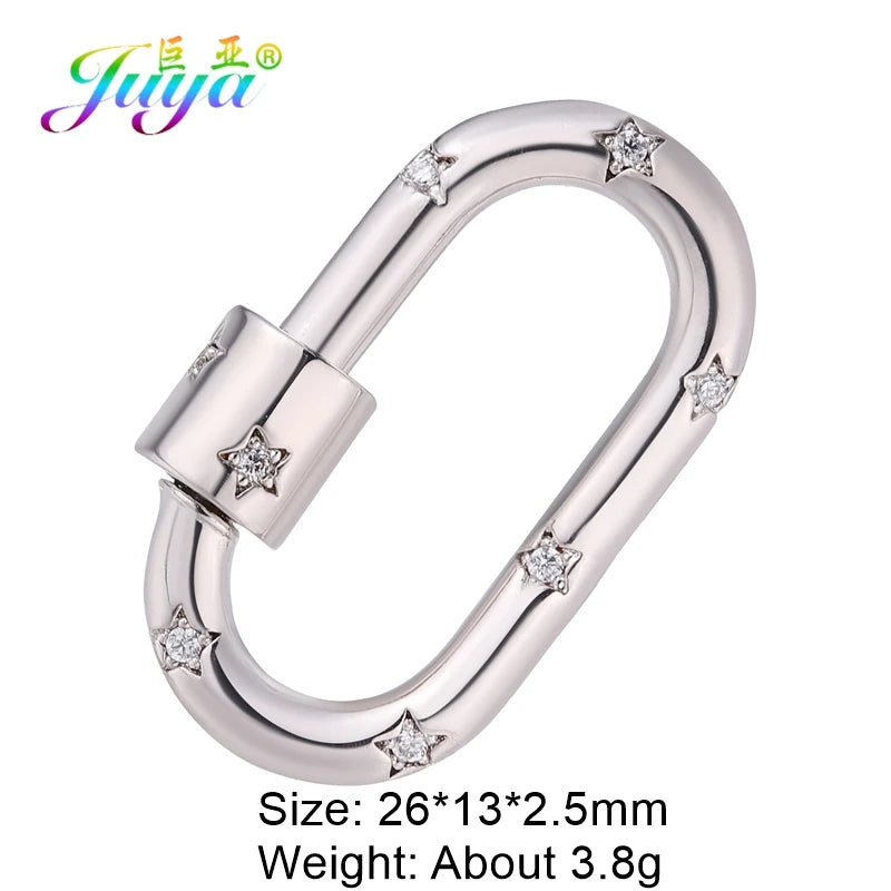 Rhinestone Carabiner Clasp for Jewellery Making — product view 36