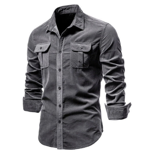 Men's Slim-Fit Corduroy Shirt