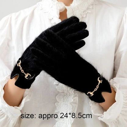 Winter Gloves with Fur-Style Trim — original product gallery image 6