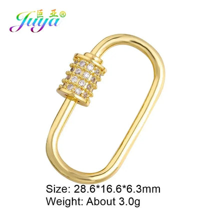 Rhinestone Carabiner Clasp for Jewellery Making — product view 26