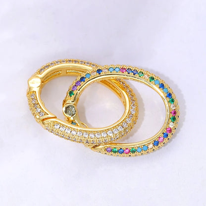 Rhinestone Carabiner Clasp for Jewellery Making — product view 3