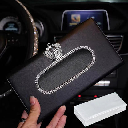 Car interior supplies car tissue box creative sun visor hanging sunroof seat back tissue box high-end - Silvana & Osmany CanXport Fashion Finds