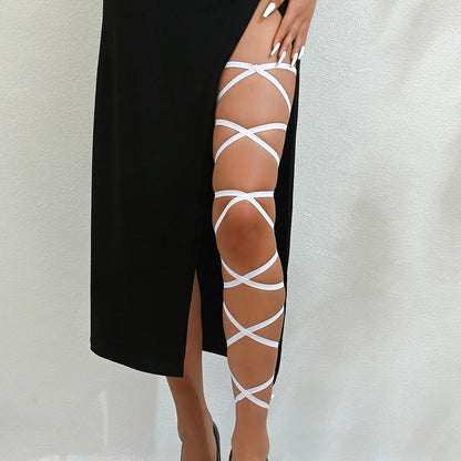 Women's Elastic Festival Leg Wraps — product view 9