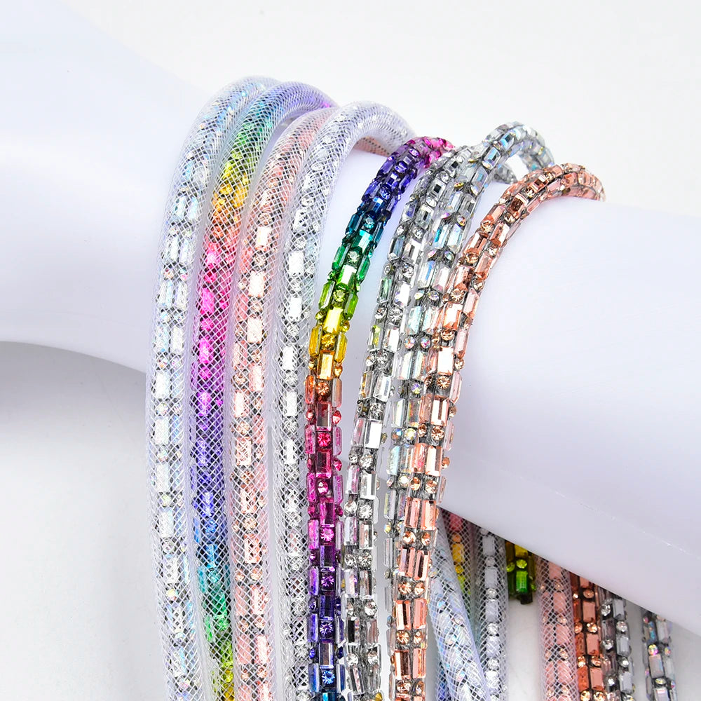 Crystal Rhinestone Cord Trim — 6 mm, 2 yd — product view 5