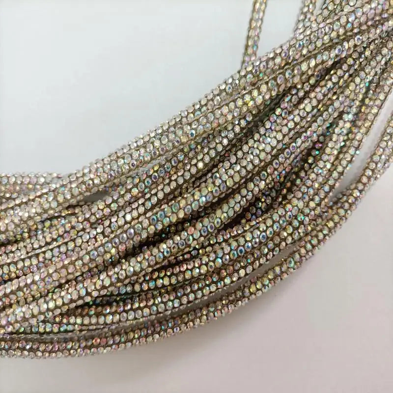 Crystal Rhinestone Cotton Cord — 5/6 mm, 50 yd — product view 9