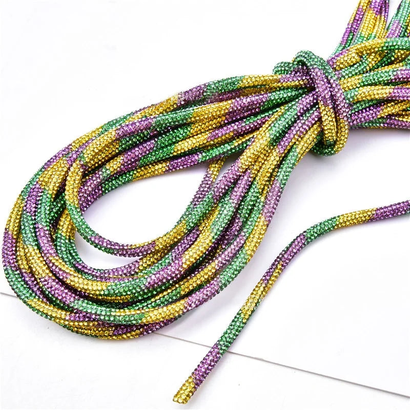 Crystal Rhinestone Drawstring Cord & Aglet Accessories — product view 17