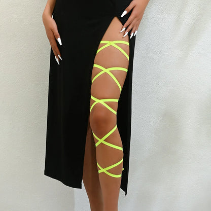 Women's Elastic Festival Leg Wraps — product view 7