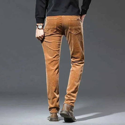 Men's Straight-Leg Stretch Corduroy Pants