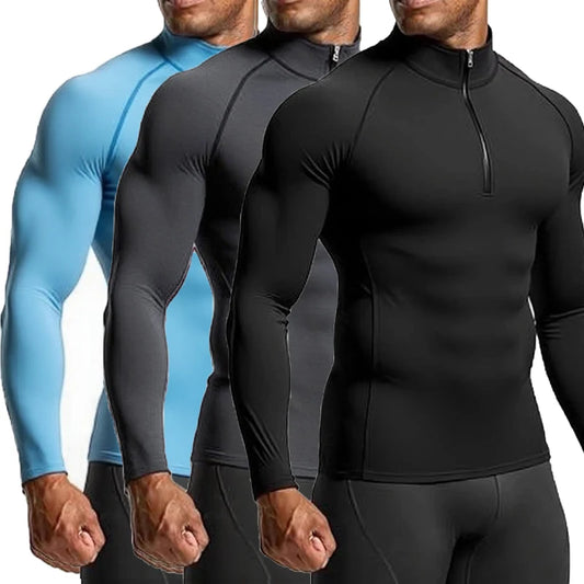 Men's Slim-Fit Long-Sleeve Training Top