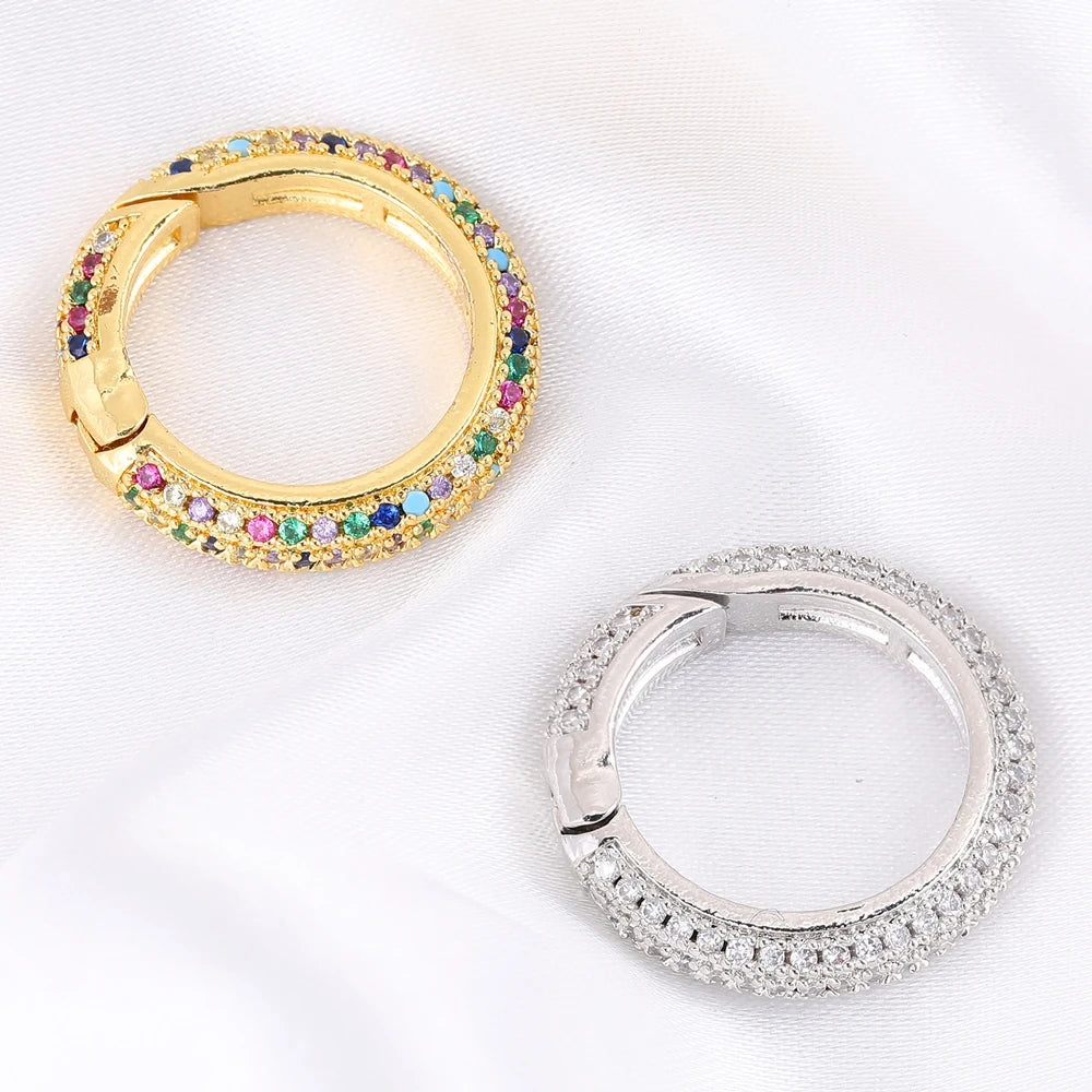 Rhinestone Carabiner Clasp for Jewellery Making — product view 4