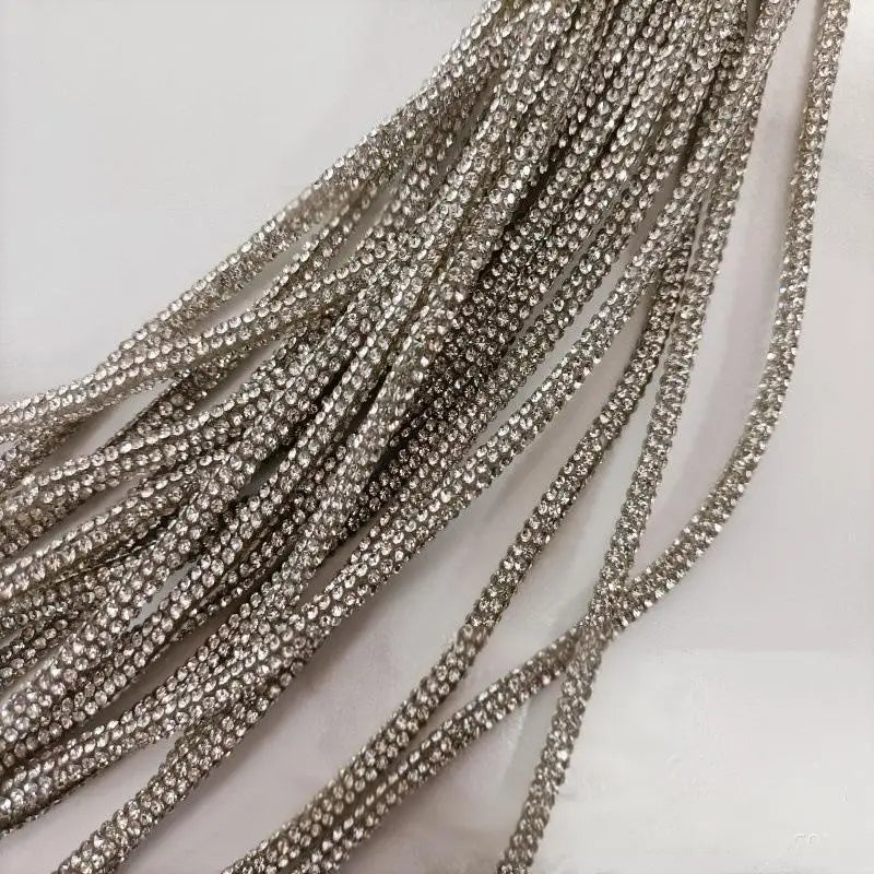 Crystal Rhinestone Cotton Cord — 5/6 mm, 50 yd — product view 22