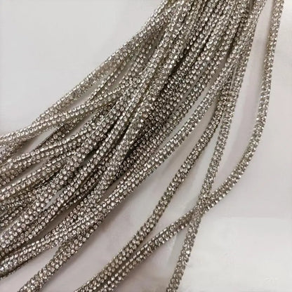 Crystal Rhinestone Cotton Cord — 5/6 mm, 50 yd — product view 22